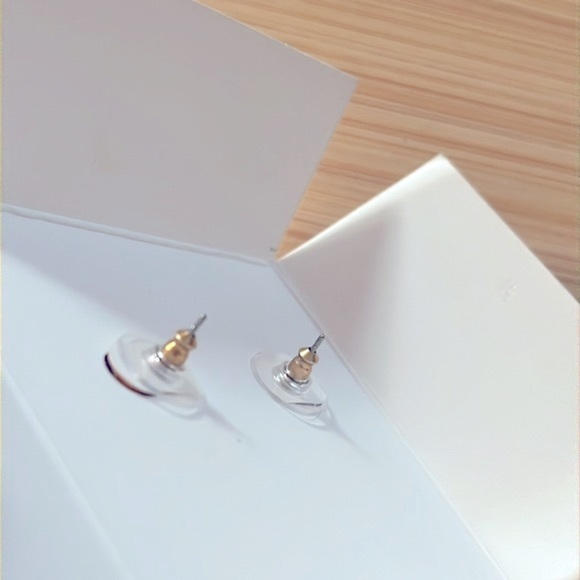 Brand New KATE SPADE She Has Spark Goldtone Metal & Black Crystal Stud Earrings - Picture 11 of 12